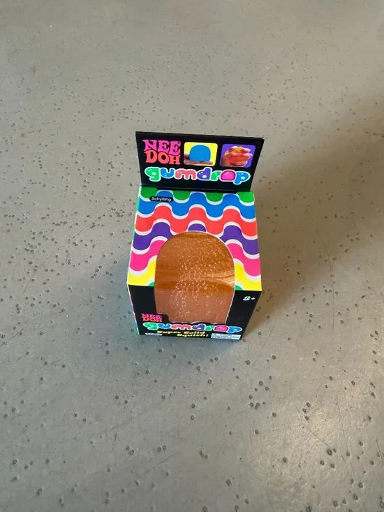 Schylling NeeDoh Gumdrop Sensory Toy 2.5" Orange - Picture 2 of 5